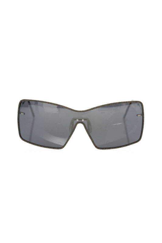 Frankie Morello Black Metallic Women Sunglass